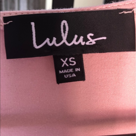 Lulu’s Kiss and Pastel Pink Wrap Dress - Picture 2 of 6